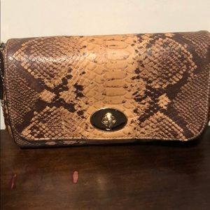 Coach snakeskin Crossbody